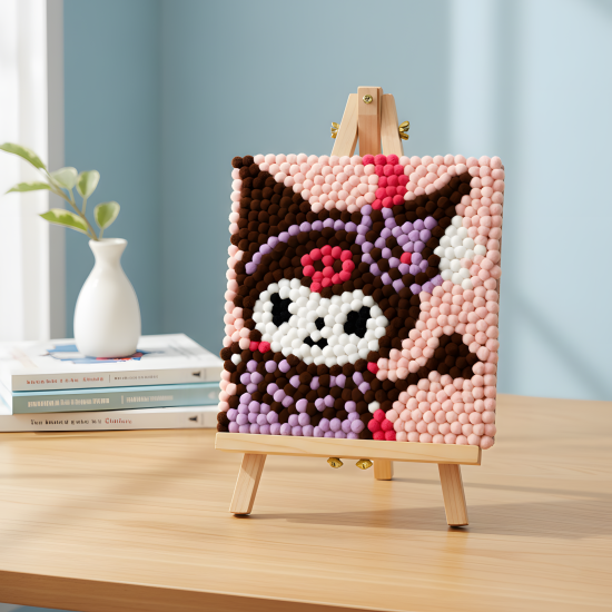 Pompom Ball Mosaic Art